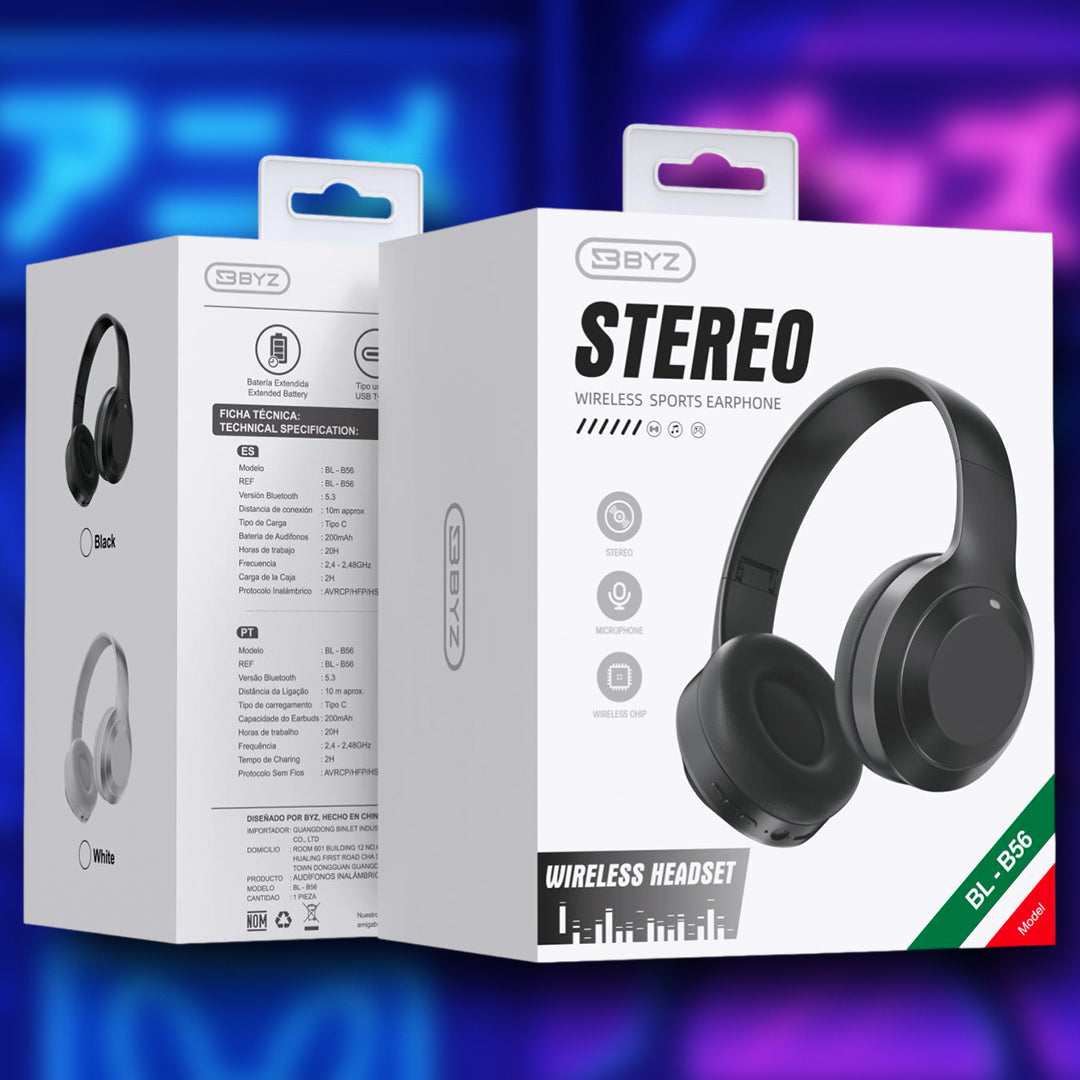 AUDÍFONOS BLUETOOTH BYZ BL-B56