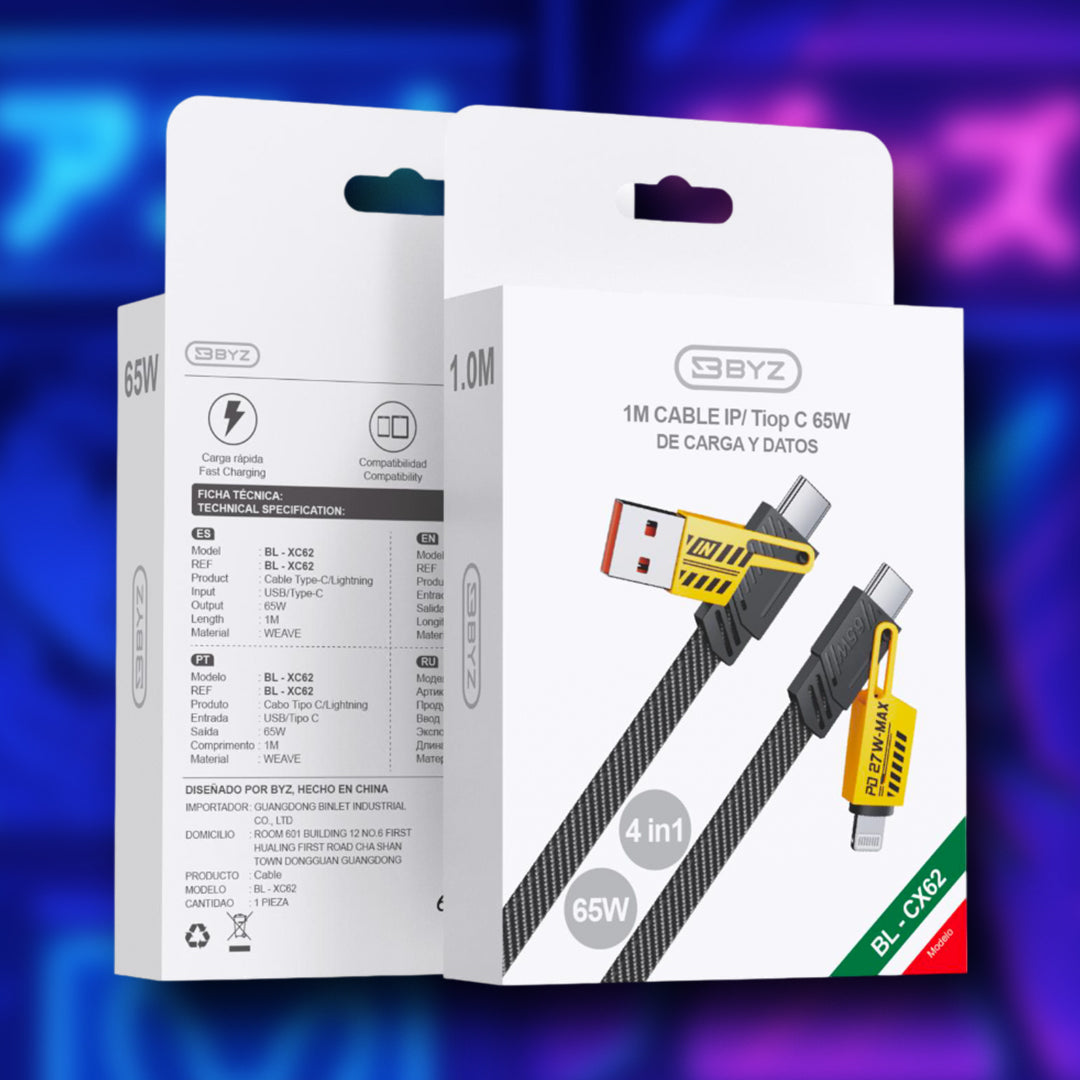 Cable 65W 4 en 1 BYZ