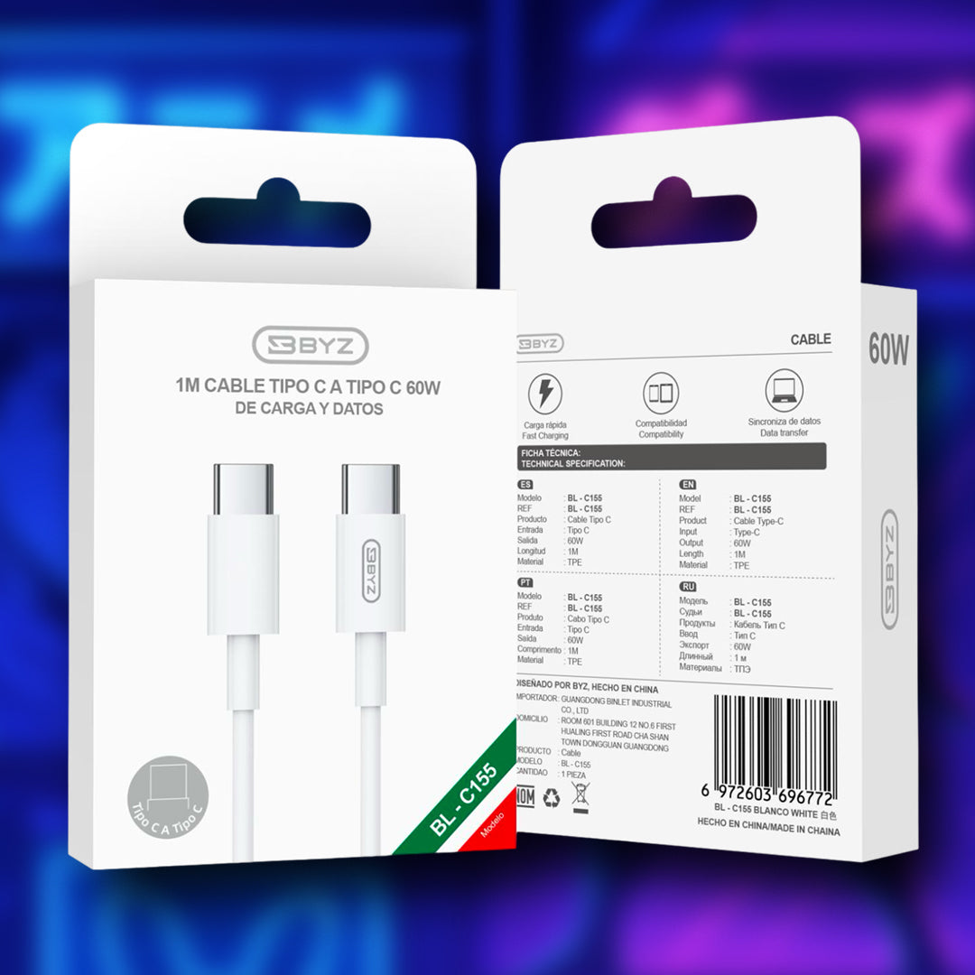 Cable Tipo C + C BYZ