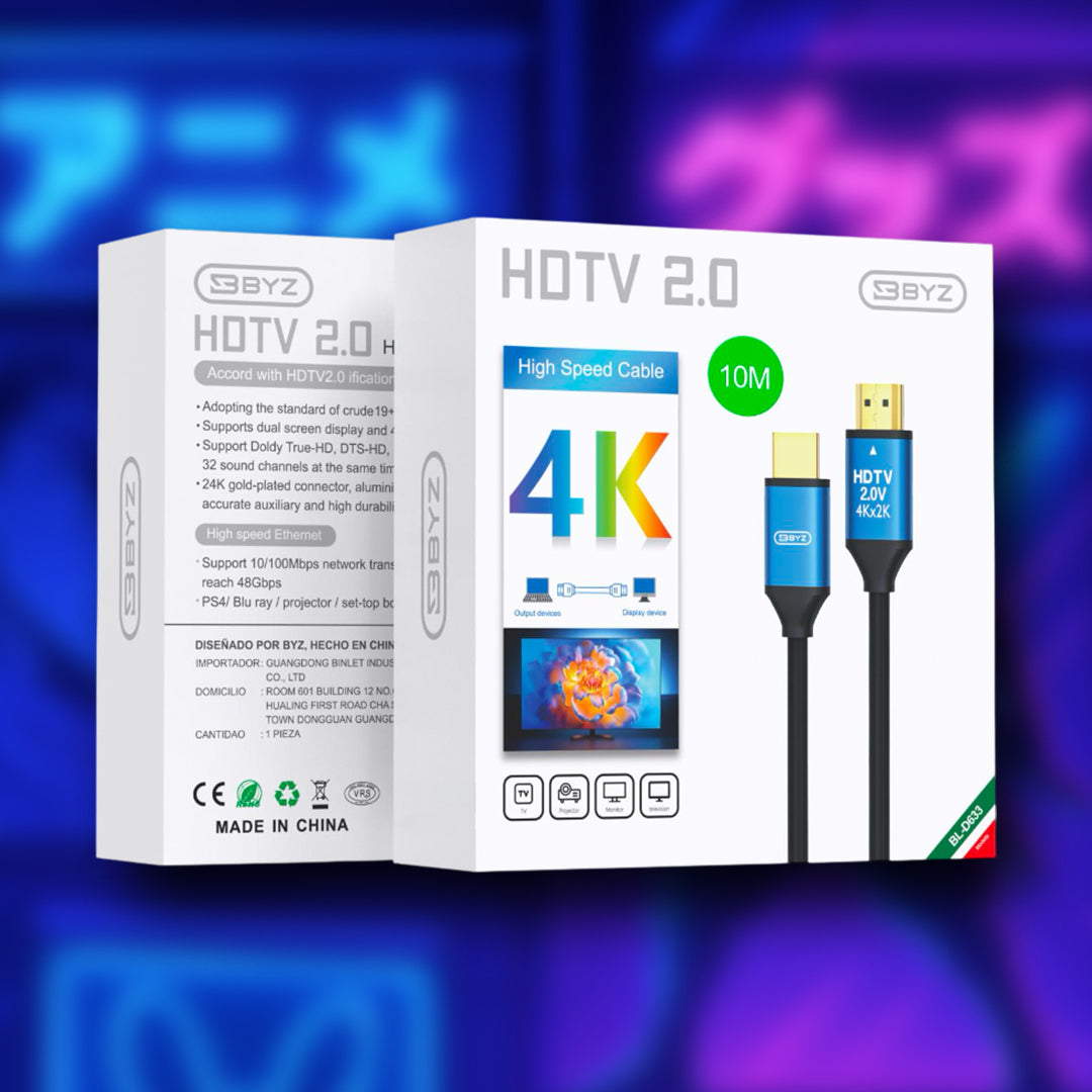 CABLE HDMI 10 M BYZ BL-D633