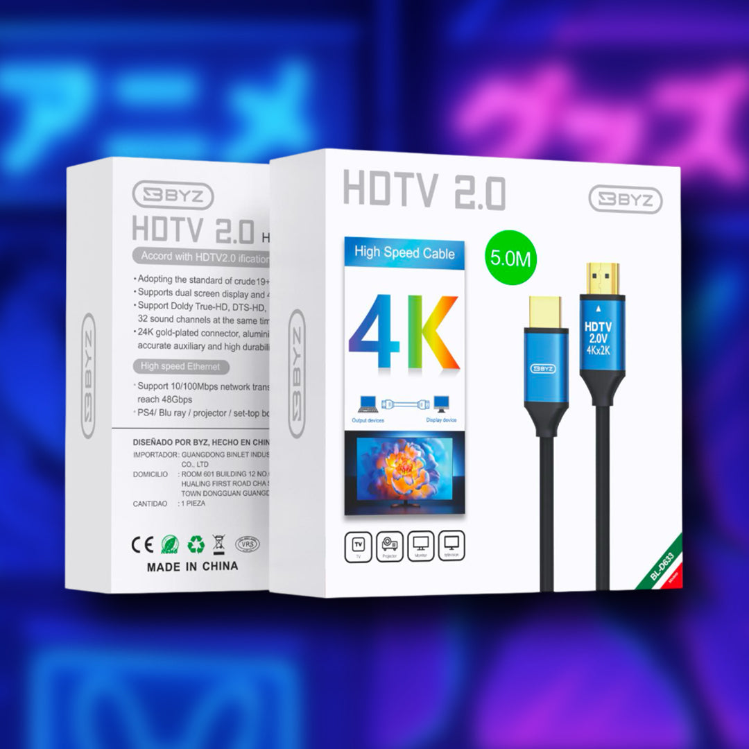 CABLE HDMI 5 M BYZ BL-D633