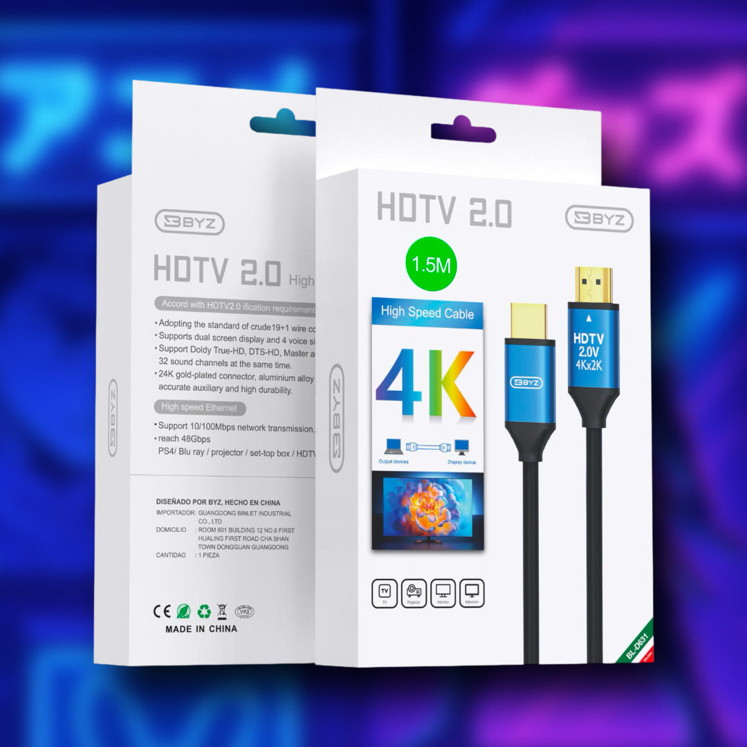 CABLE HDMI 1.5 M BYZ BL-D631
