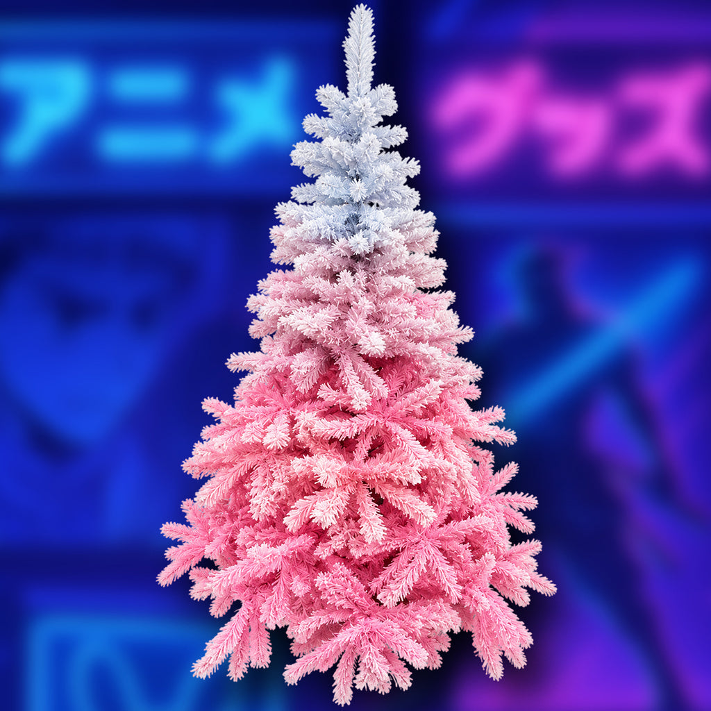 Árbol Navideño Artificial Rosa + Blanco 1.5 m