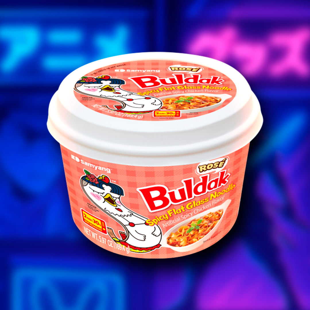 Buldak Wide Glass Noodle Rose
