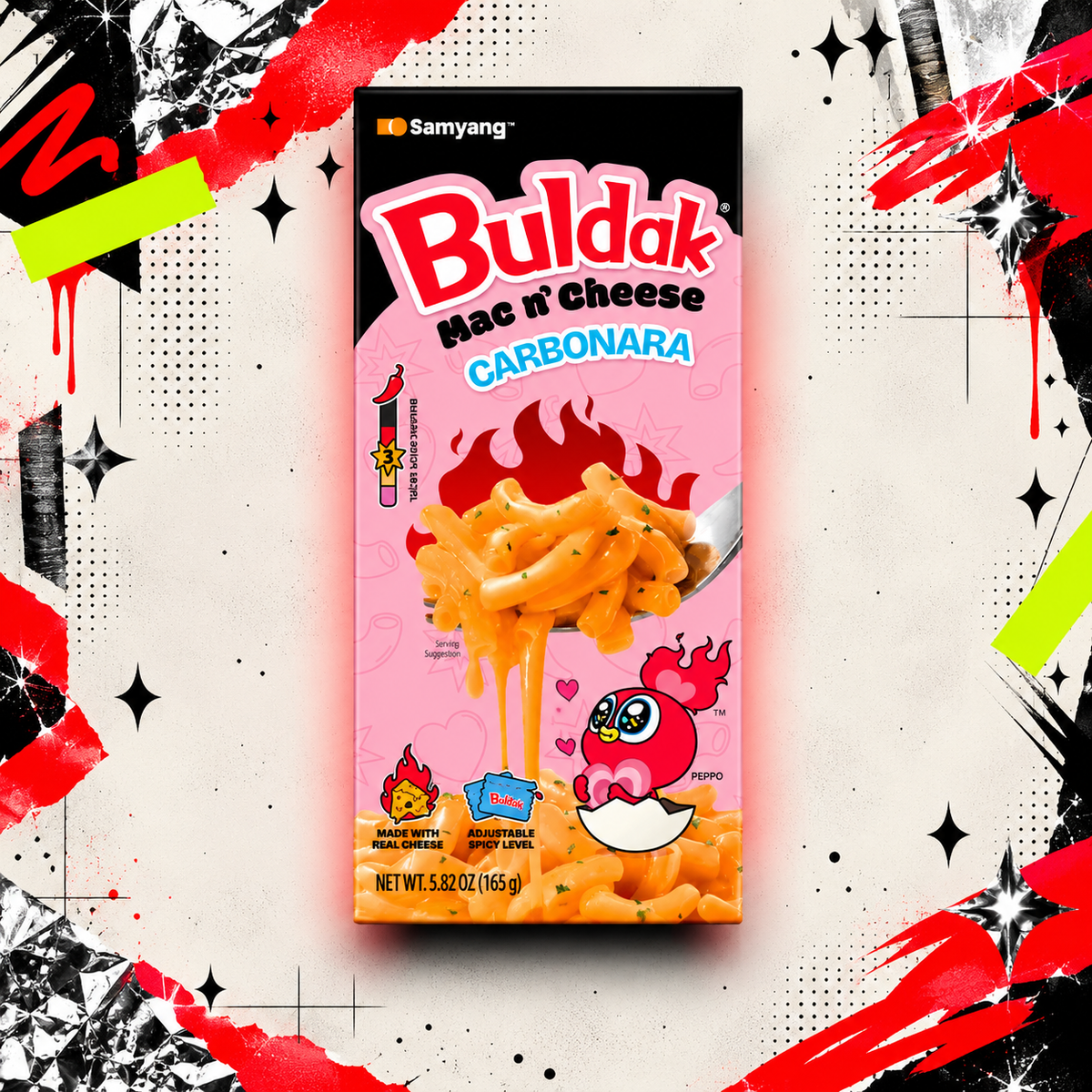 Buldak Mac and Cheese Carbonara Box 165g