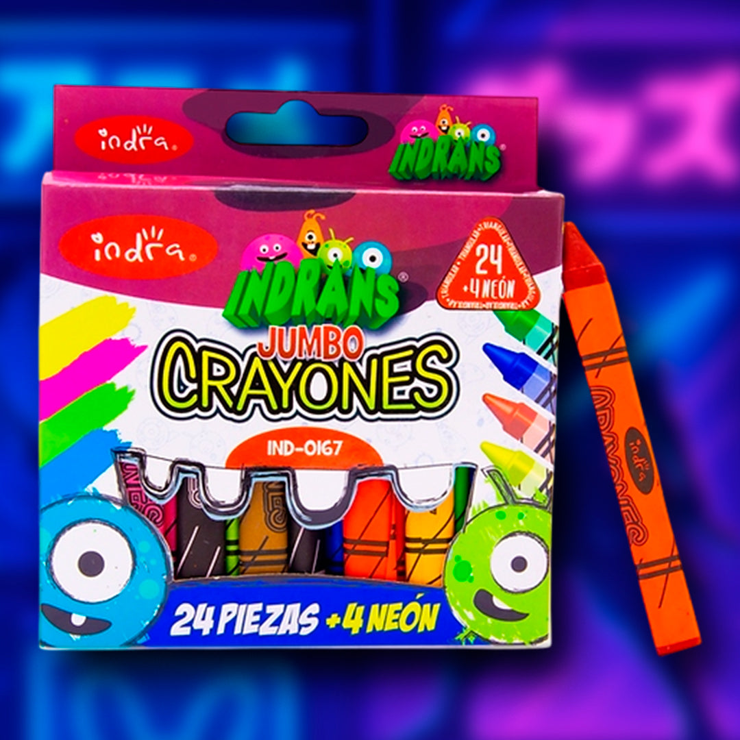 Set de 24+4 Crayón Jumbo Triangular
