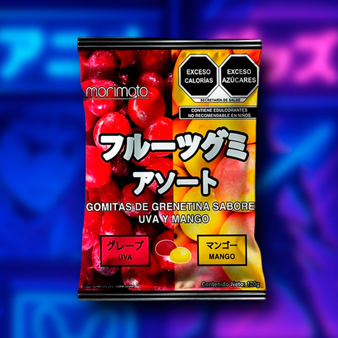 Dulce Japonés Tipo Gomitas ( Uva 🍇 y Mango 🥭 ) 120 g