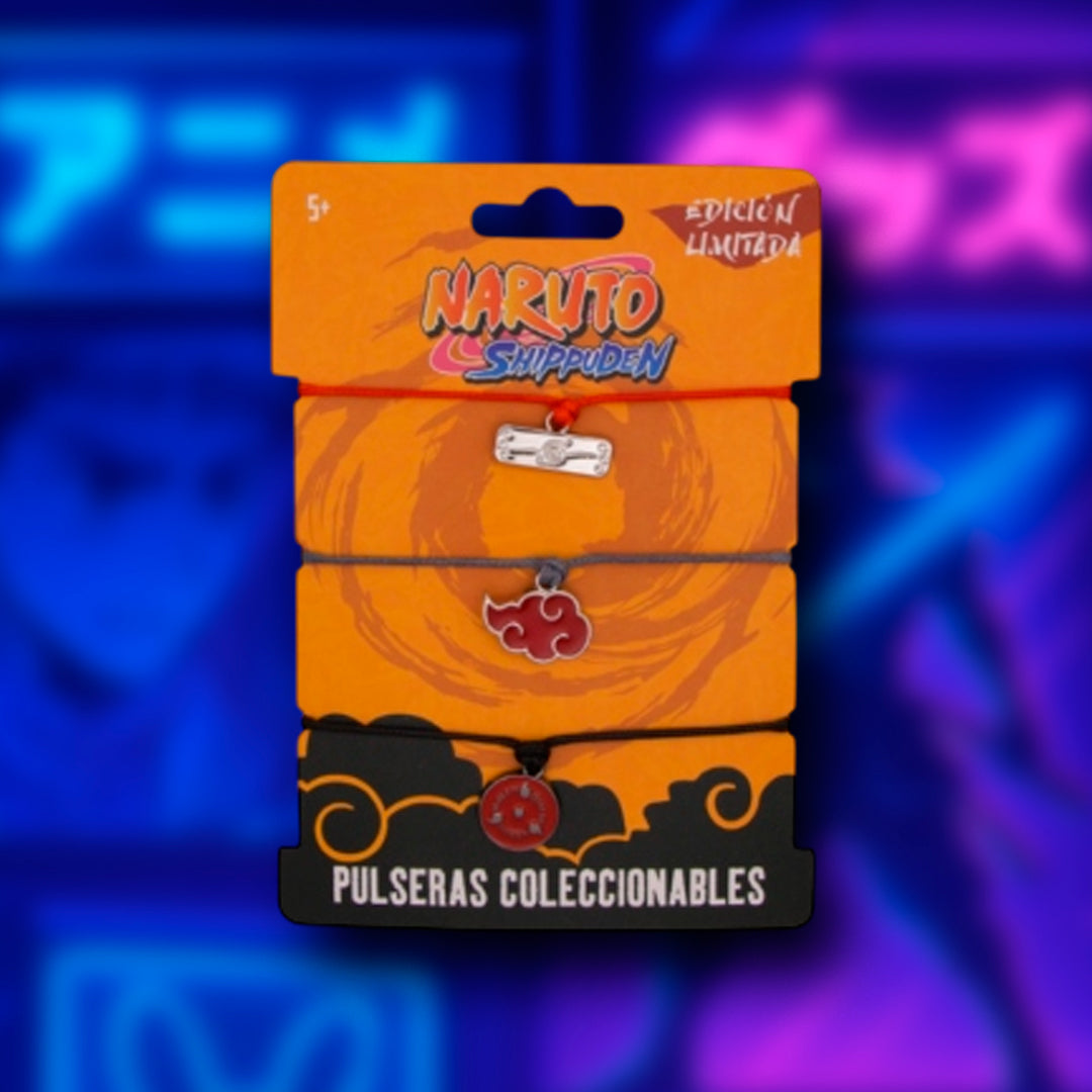 Set de Pulseras Naruto Shippuden