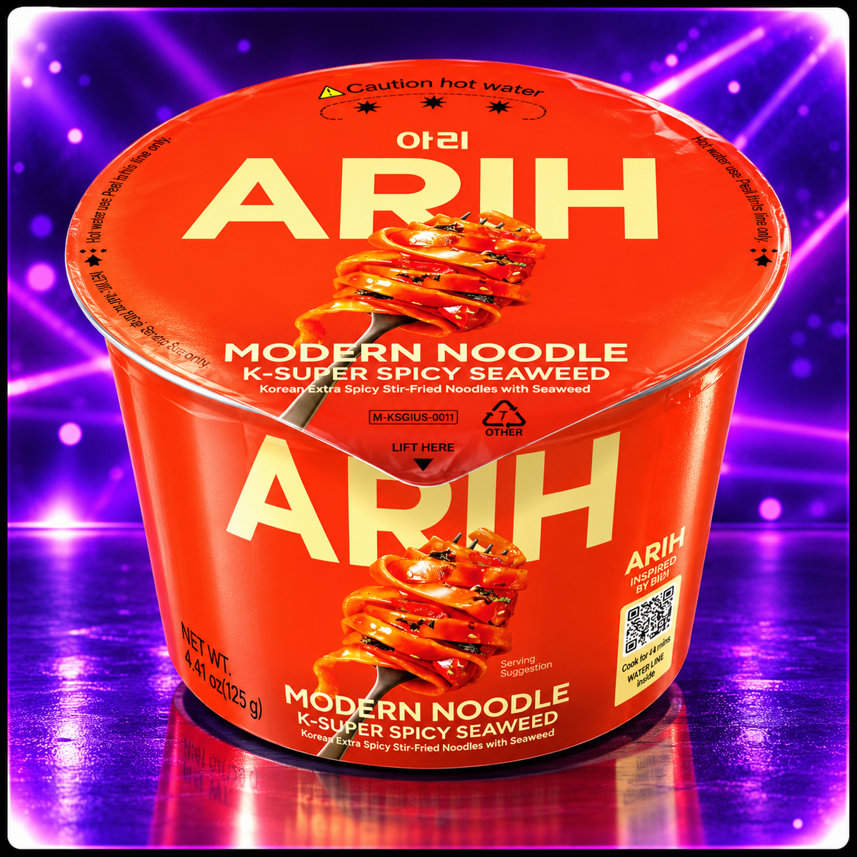 ARIH Modern Noodle K-Super Spicy Seaweed