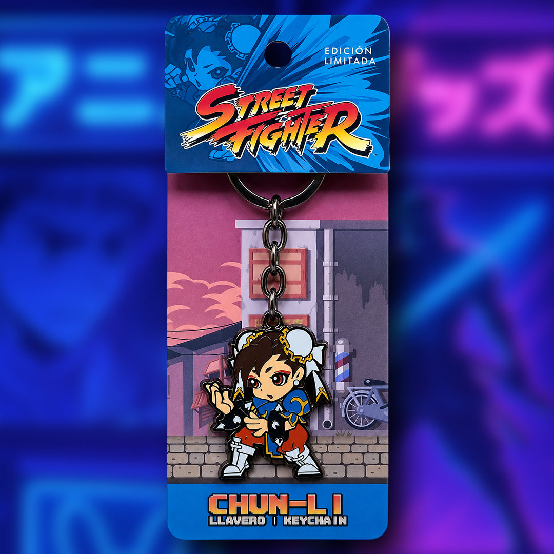 Llavero Metalico Street Fighter: Chun-li